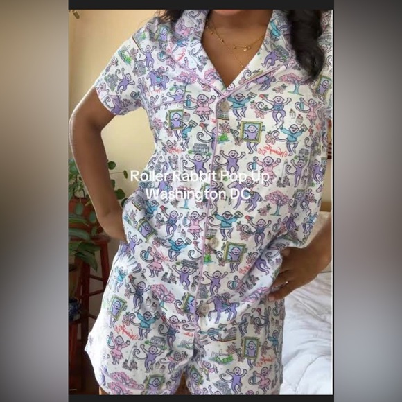 Roller Rabbit Limited edition Washington DC printed pajamas size small - NEW - Picture 9 of 9